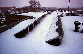 Snow cover on PV-system on March 2 2005.