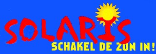 Logo of (Dutch) Solaris project by Greenpeace and several (energy) companies to make photovoltaic solar energy available to the public. Goal at that time: ƒ 1.000,-- or EURO 453,78 for a solar panel of 1 m2. © Greenpeace 1998.
