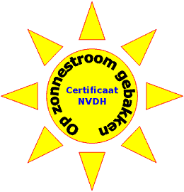 Certificate as proof for baking an apple pie on solar energy...